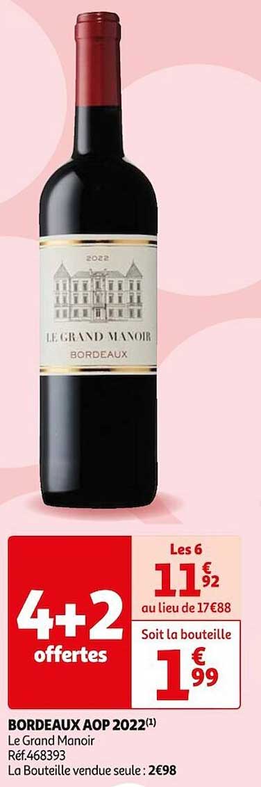 bordeaux aop 2022 le grand manoir