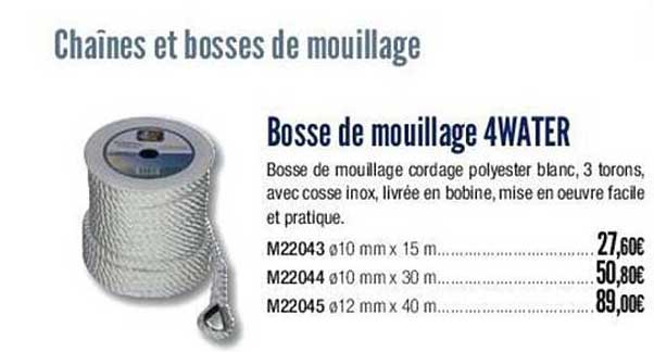 bosse de mouillage 4water