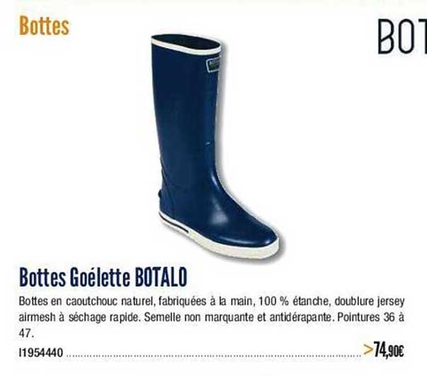 bottes goélette botalo