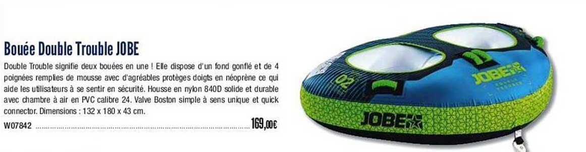 bouée double trouble jobe