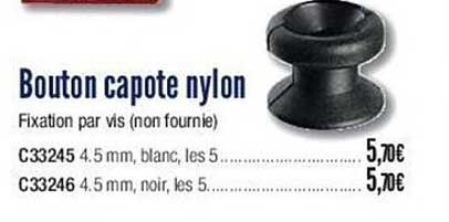 bouton capote nylon