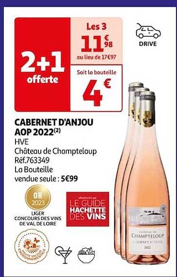 Cabernet D'anjou Aop 2022 Hve Château De Champteloup