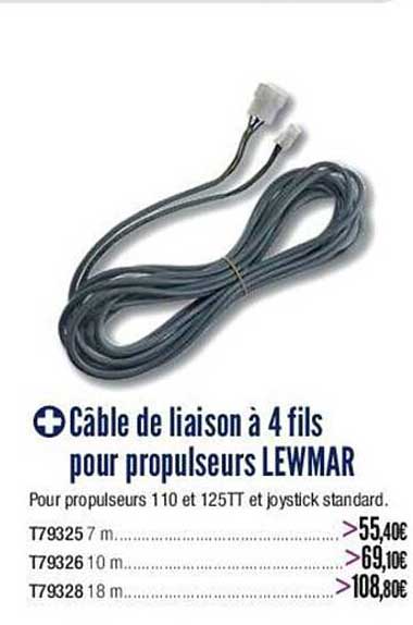 câble de liaison à 4 fils pour propulseurs lewar