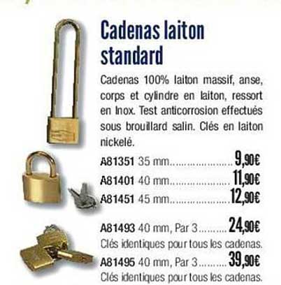 Cadenas Laiton Standard