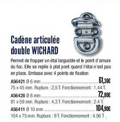 cadène articulée double wichard