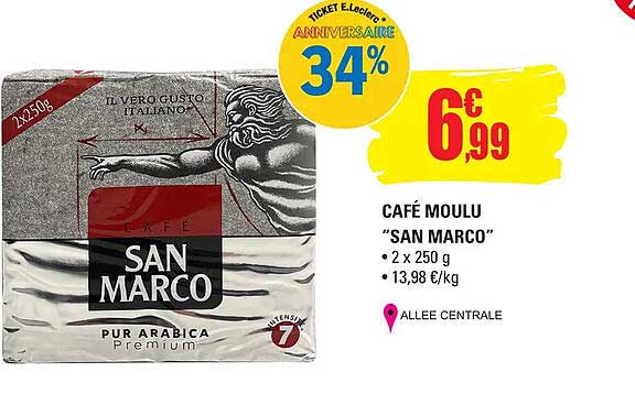 café moulu "san marco"