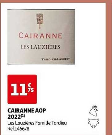 cairanne aop 2022 les lauzières famille tardieux