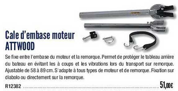 cale d'embase moteur attwood