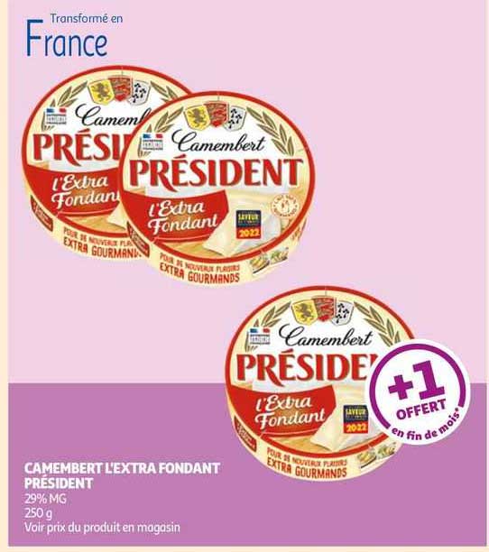 Camembert L'extra Fondant Président