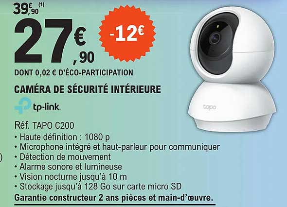 caméra de sécurité intérieure tp-link
