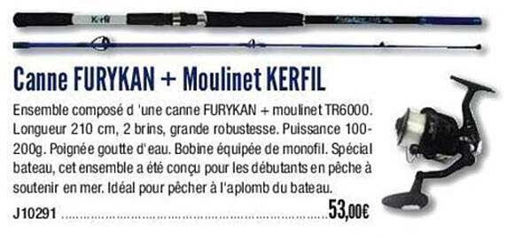 canne furykan + moulinet kerfil