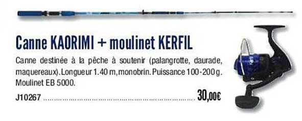 canne kaorimi + moulinet kerfil
