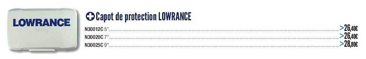 capot de protection lowrance
