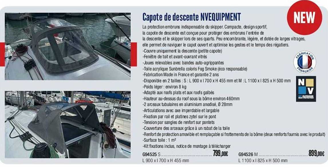 capote de descente nvequipment