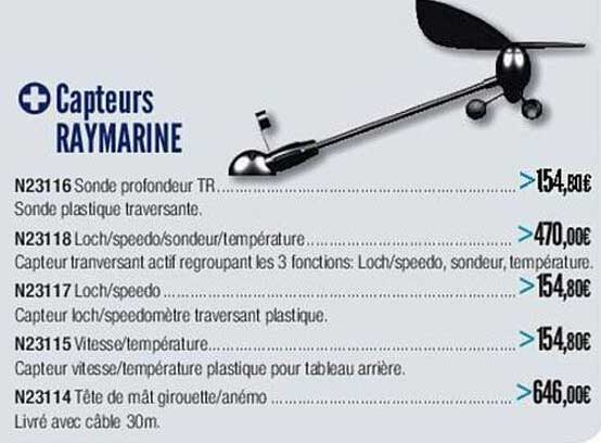 capteurs raymarine