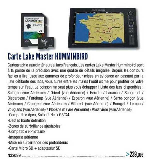 carte lake master humminbird