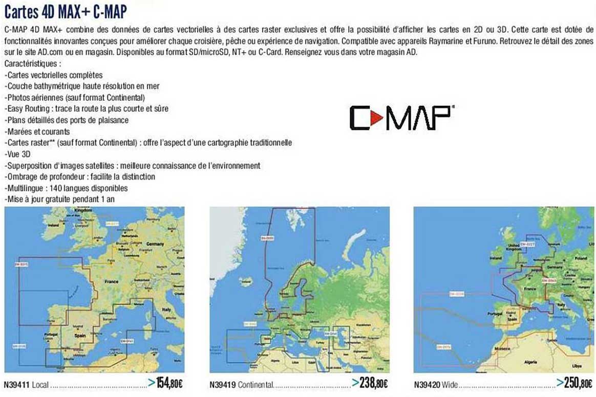 cartes 4d max+ c-map