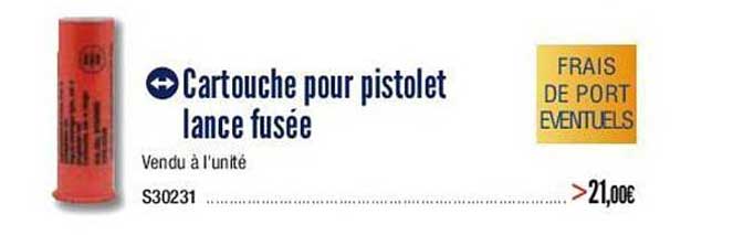 cartouche pour pistolet lance fusée