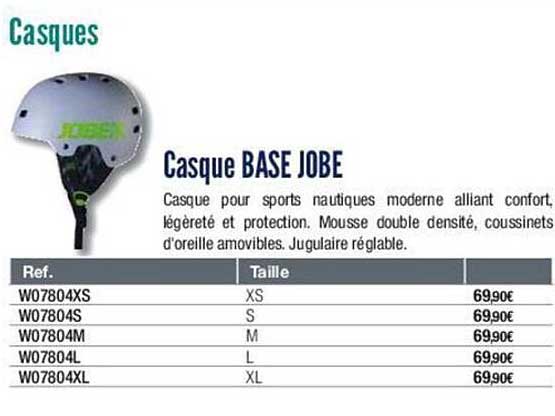 casque base jobe