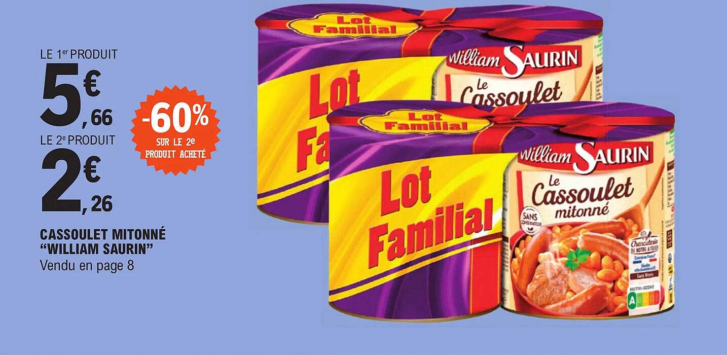 cassoulet mitonné "william saurin"