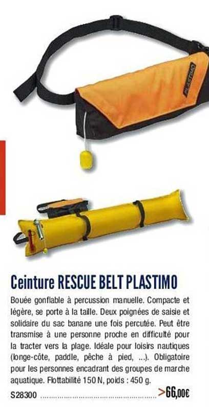ceinture rescue belt plastimo