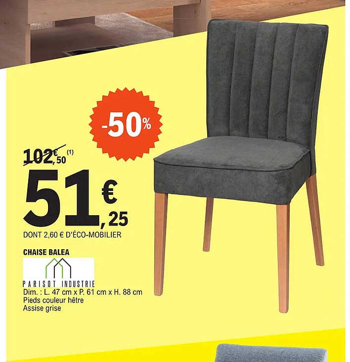 chaise balea paristo industrie