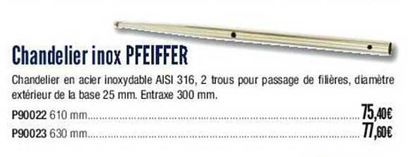 chandelier inox pfeiffer