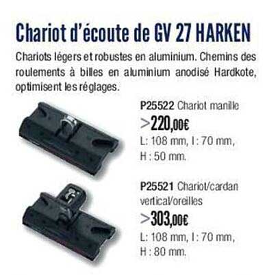 chariot d'écoute de gv 27 harken