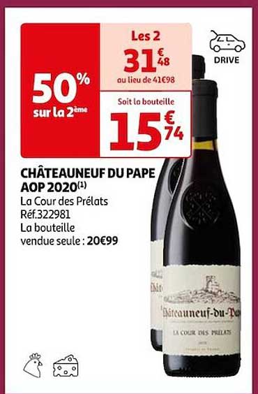 châteauneuf du pape aop 2020 la cour des prélats