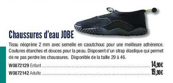 chaussures d'eau jobe
