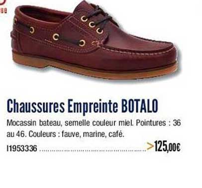 chaussures  empreinte botalo