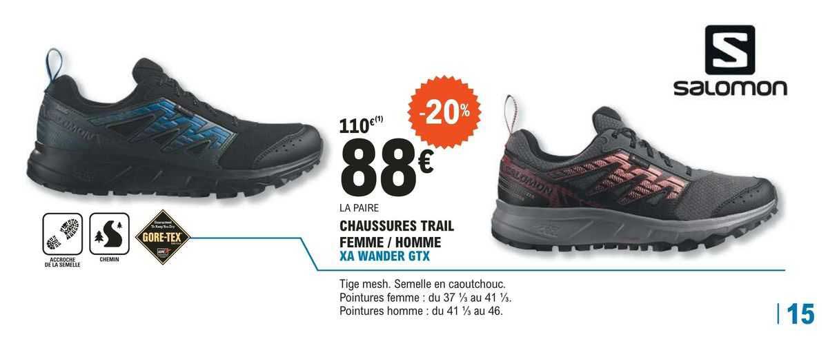 chaussures trail femme / homme  salomon