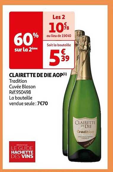 clairette de die aop tradition cuvée blason