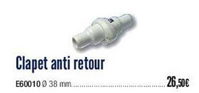 clapet anti retour