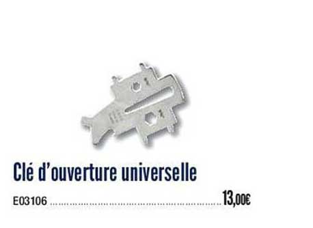 clé d'ouverture universelle