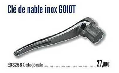 clé de nable inox goiot