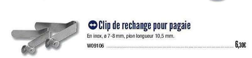 clip de rechange pour pagaie