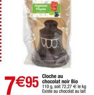 Cloche Au Chocolat Noir Bio