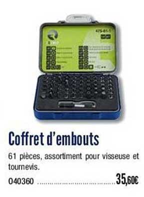coffret d'embouts