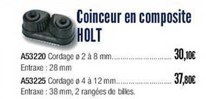 coinceur en composite holt