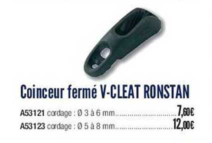 coinceur fermé v-cleat ronstan