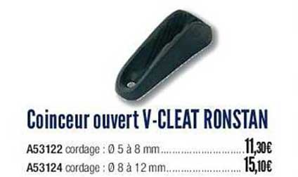 coinceur ouvert v-cleat ronstan