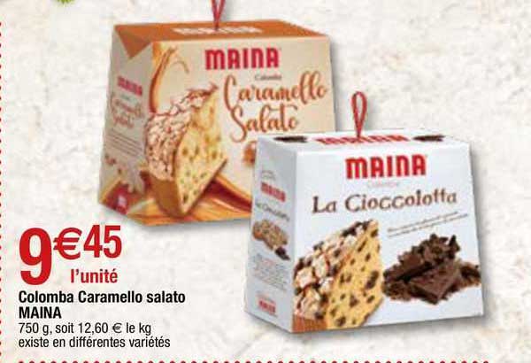 colomba caramello salato maina