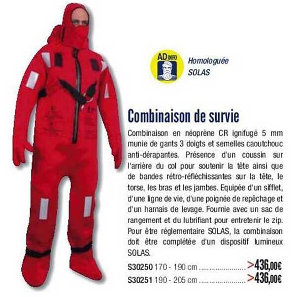 combinaison de survie