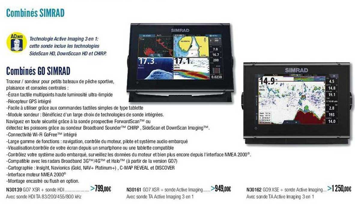 combinés go simrad