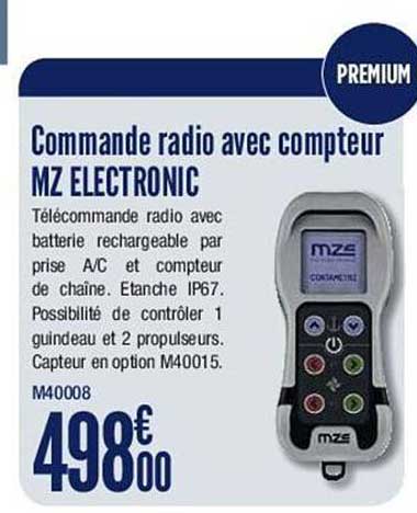 commande radio avec compteur mz electronic