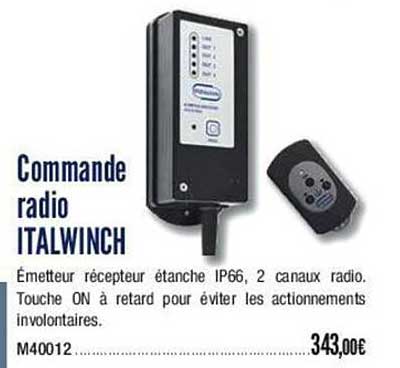 commande radio italwinch
