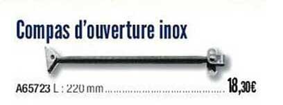 compas d'ouverture inox