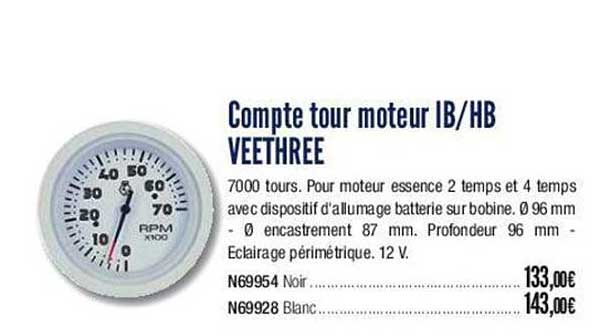 Compte Tour Moteur Ib Hb Veethree
