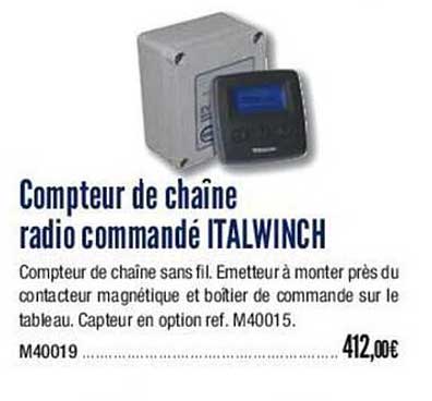 compteur de châine radio commandé italwinch